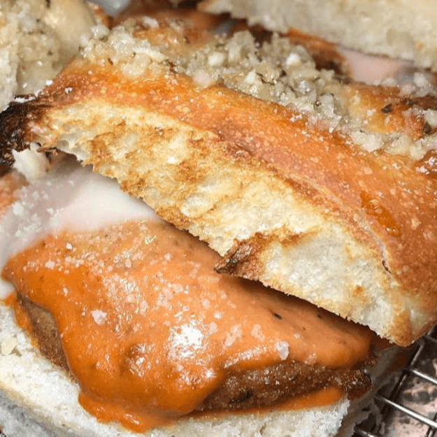 Chicken Vodka Sauce Garlic Knot Slider