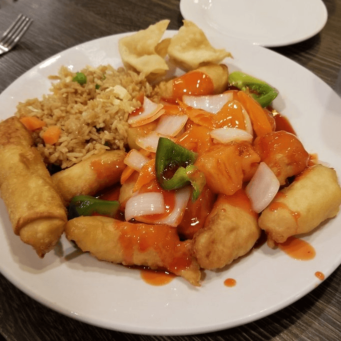Sweet & Sour Chicken.