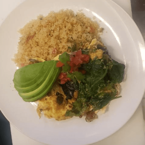 Garden Quinoa Egg Scramble