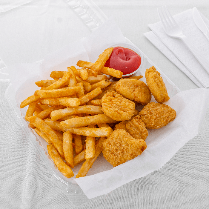 6 Pcs Chicken Nuggets.