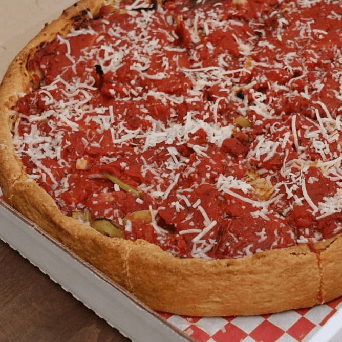 The Village Deep Dish Pizza (Large 12" (8 Slices))