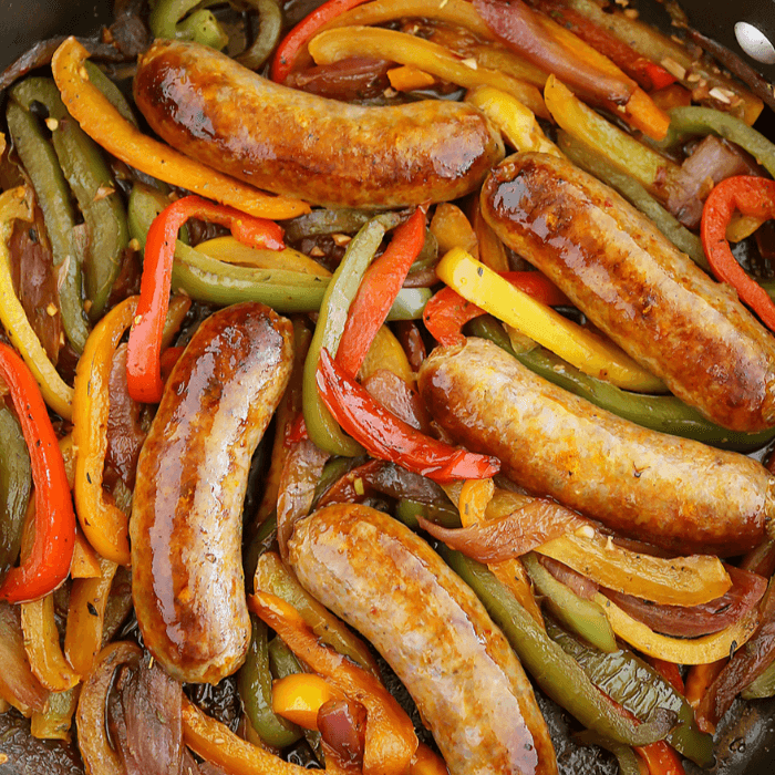 Sausage , Peppers and Onions