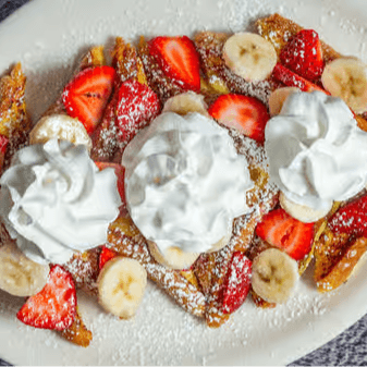 Banana and Strawberry French Toast