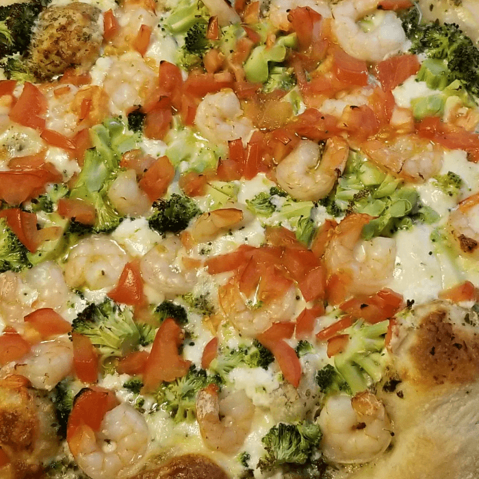 10" Shrimp Primavera Pizza