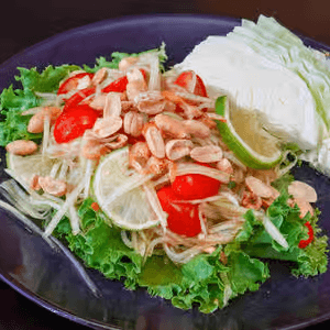 Som-tum Papaya Salad.
