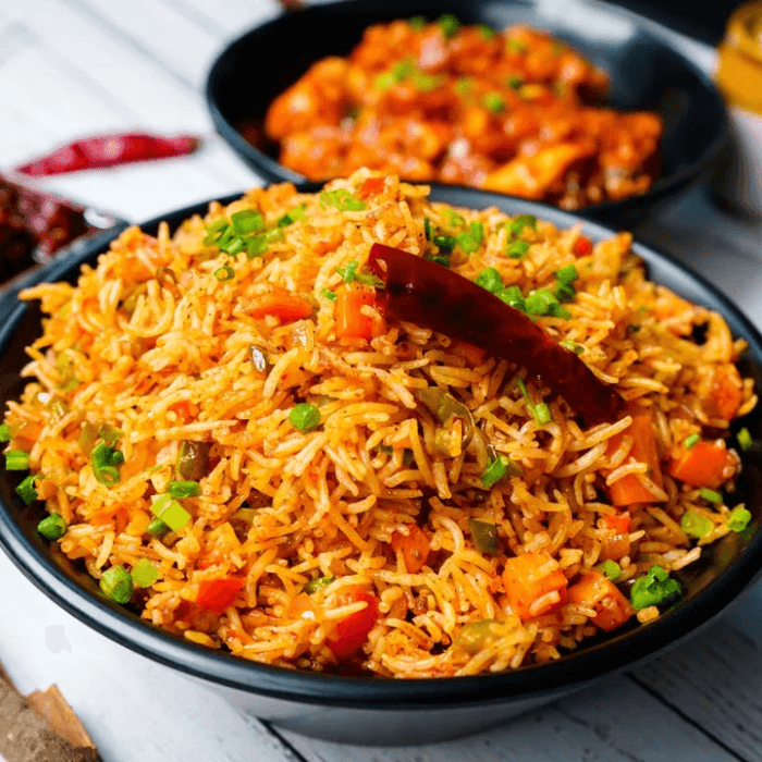 Schezwan Fried Rice Chicken