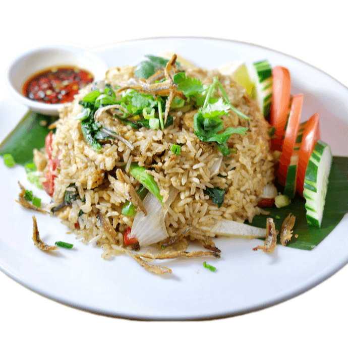 Thai Basil Anchovies Fried Rice 香叶江鱼仔炒饭