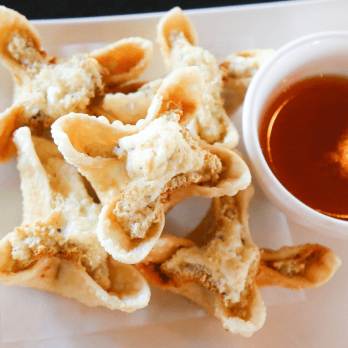 A12. Crab Cheese Wontons (6)- Hoành Thánh Pho Mai