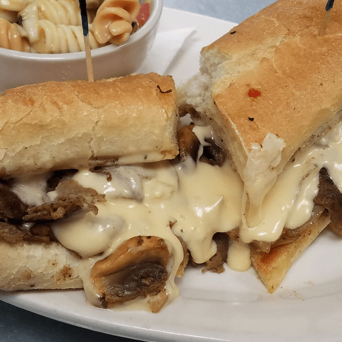 Lucky's Queso Philly Steak.