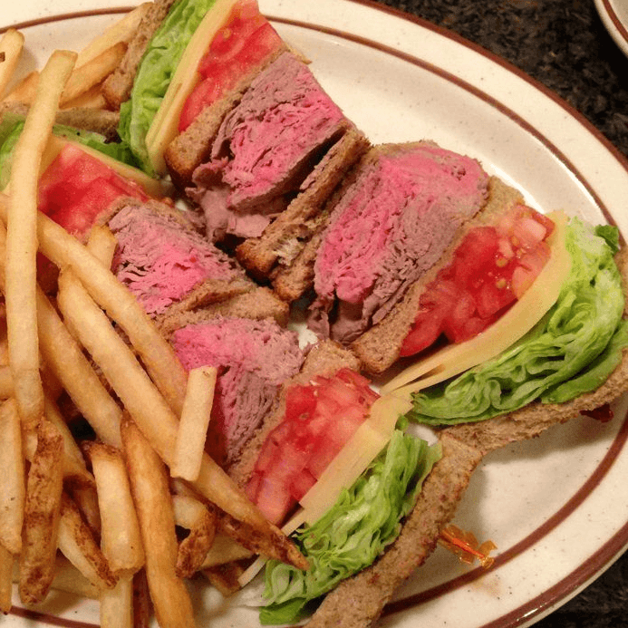 Roast Beef Club Sandwich