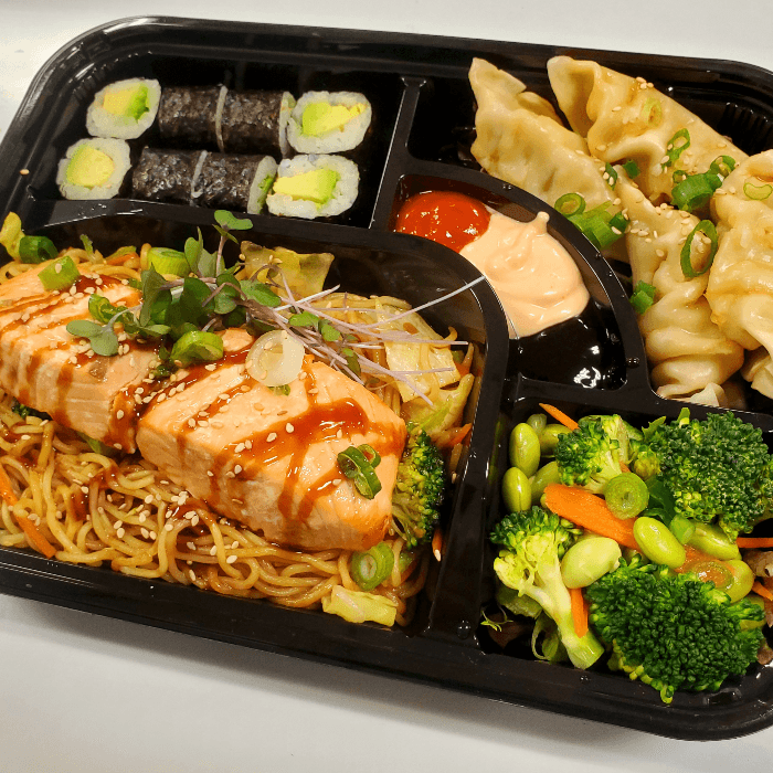 50. Delish Koraku Salmon Bento 