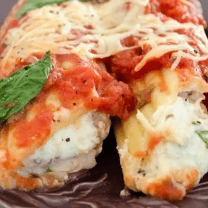 Cheese Manicotti Parmigiana