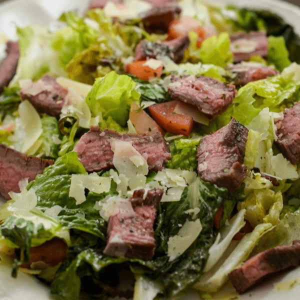 Large Caesar Salad with Steak