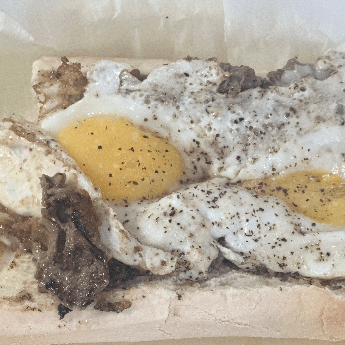 Steak & Egg Sandwich.