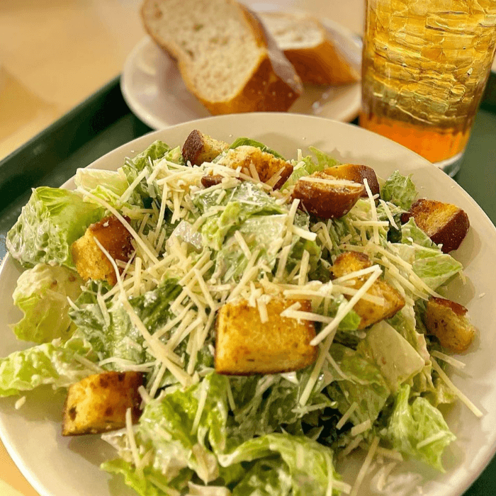 Soup and Half Caesar Salad.