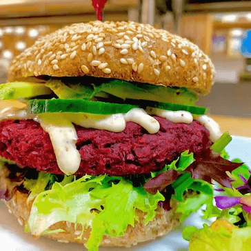 Lentil & Beet Burger