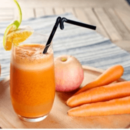 Squeezed Carrot Apple Juice
