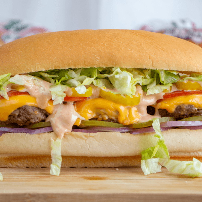 Cheeseburger Hoagie (Whole 16")