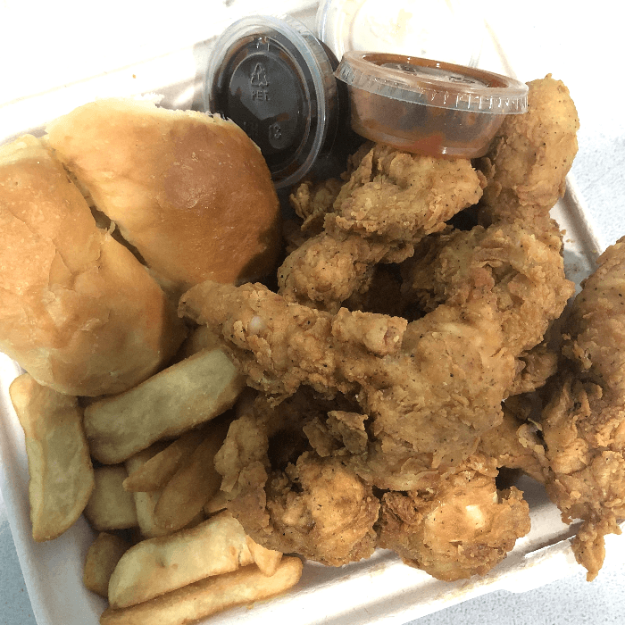 9 Piece Chicken Strip Jr. Meal.