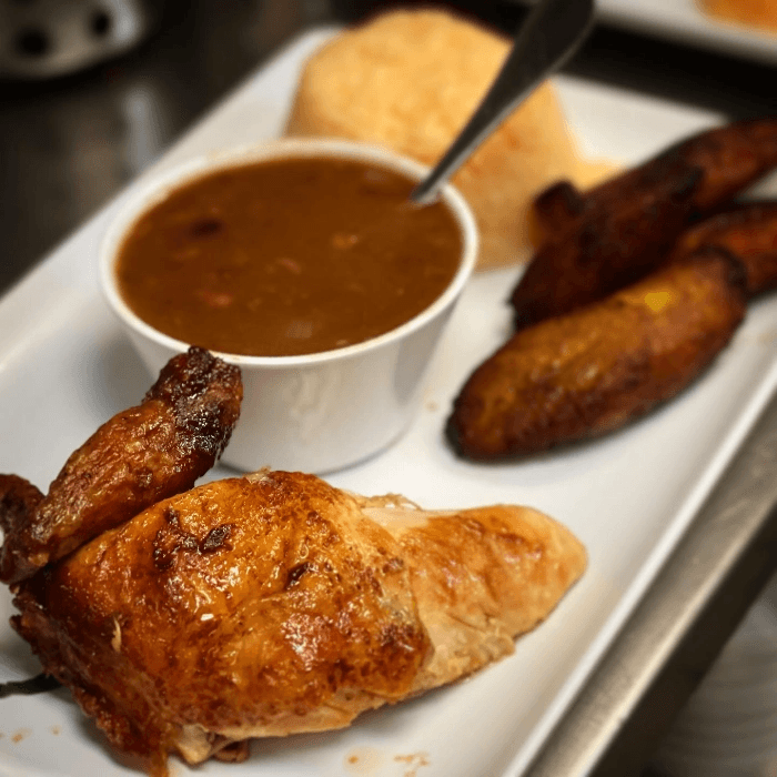 1/4 Chicken Box Plus 2 Sides.