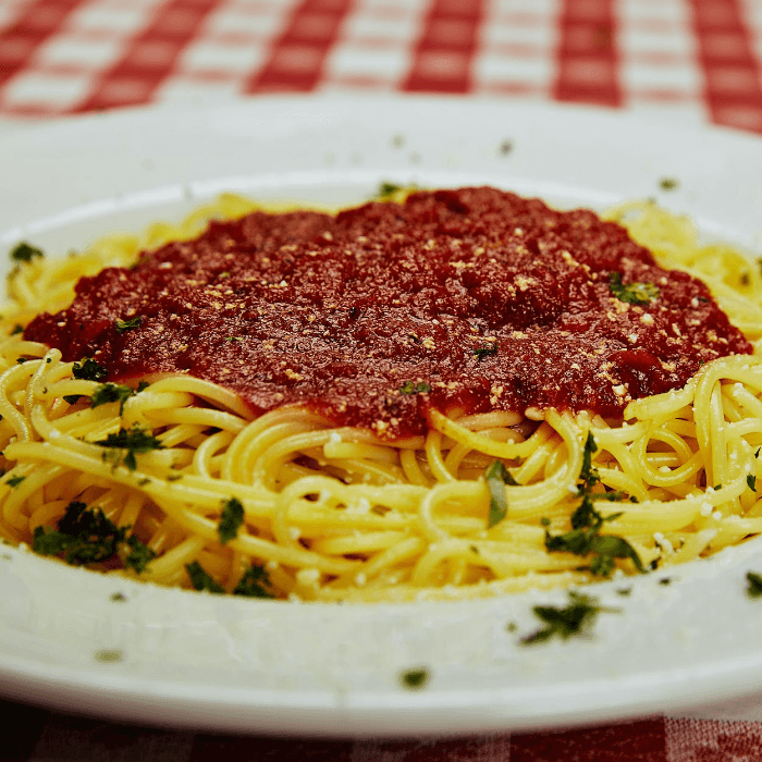 Spaghetti with Meat Sauce or Marinara Sauce