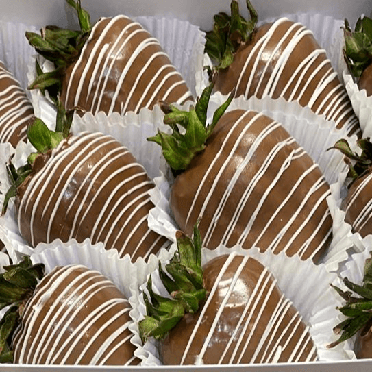 Drizzle  Dipped  Chocolate  Strawberries  Box