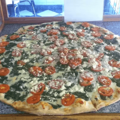 10" Gluten Free Roma Spinach Pizza.