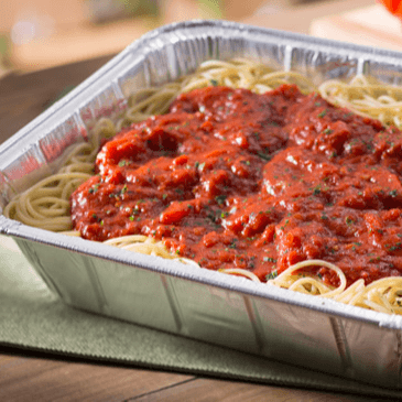 Spaghetti with Meat Sauce (Full Tray Serves 20)