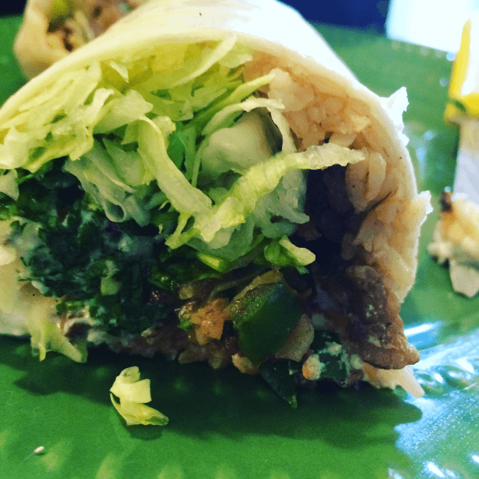 Veggies From Heaven Burrito.