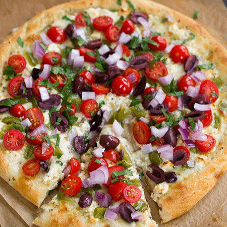 Vegetarian Greek Pizza
