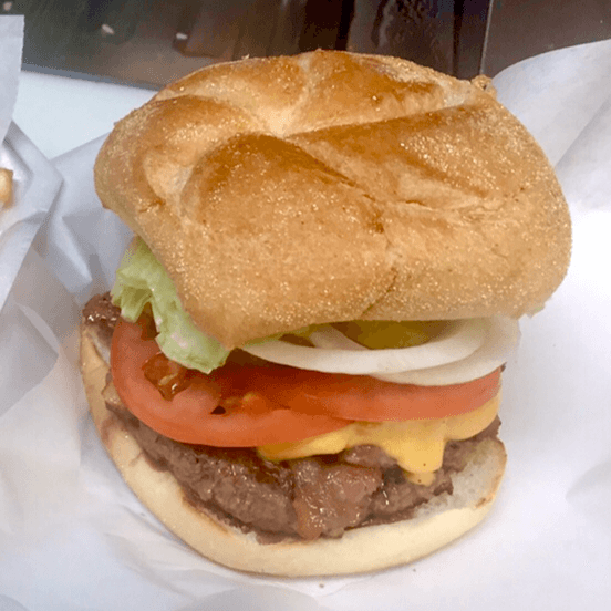 Cheeseburger with Fries (Kids' burger)