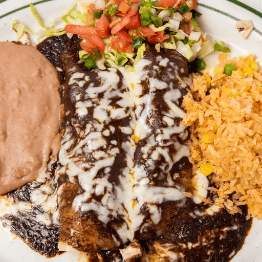 Chicken Mole Enchiladas.