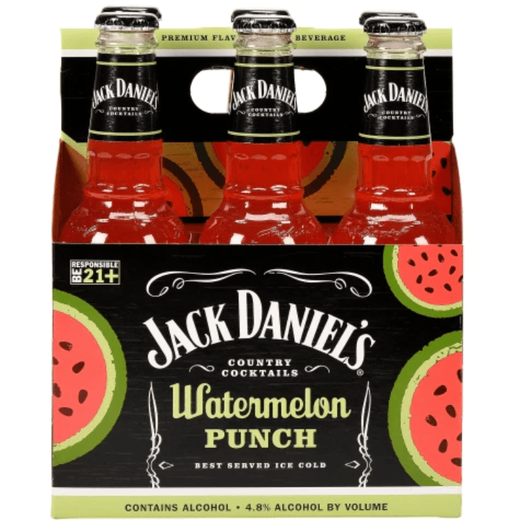 Jack Daniel's RTD Malt Beverage Watermelon Punch Bottle (10 Oz X 6 Ct)