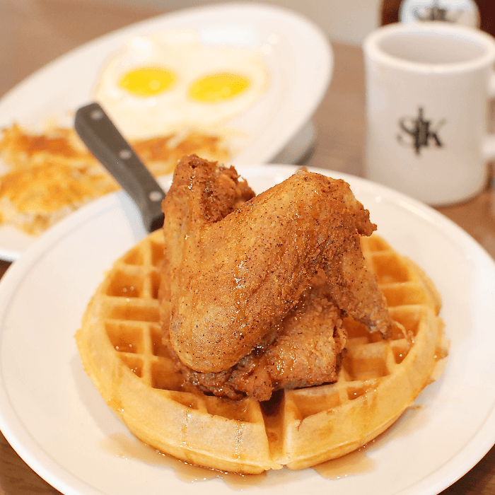Delicious Chicken and Waffles for Breakfast
