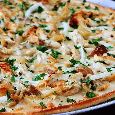 Roasted Garlic Chicken Pizza