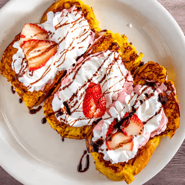 Cream Cheese, Strawberry 3 Piece French Toast