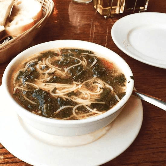 Capellini, Spinach & Chicken Soup