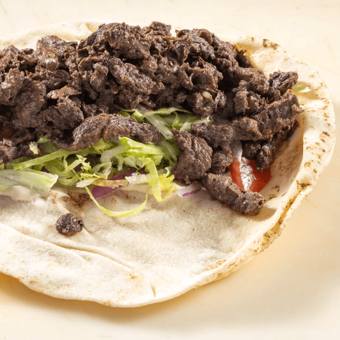 Beef Shawarma Sandwich.