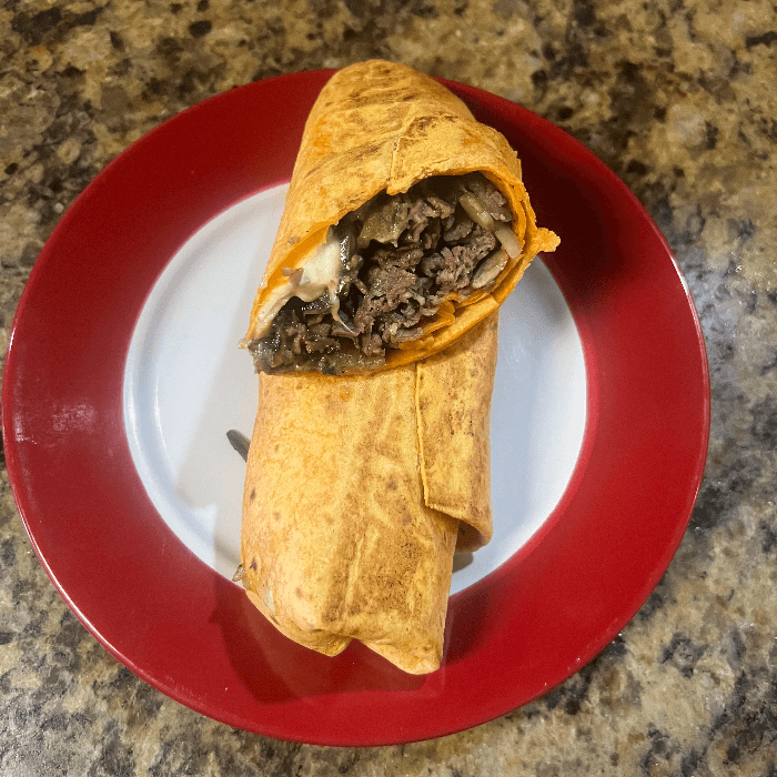 Mushroom Steak Wrap.