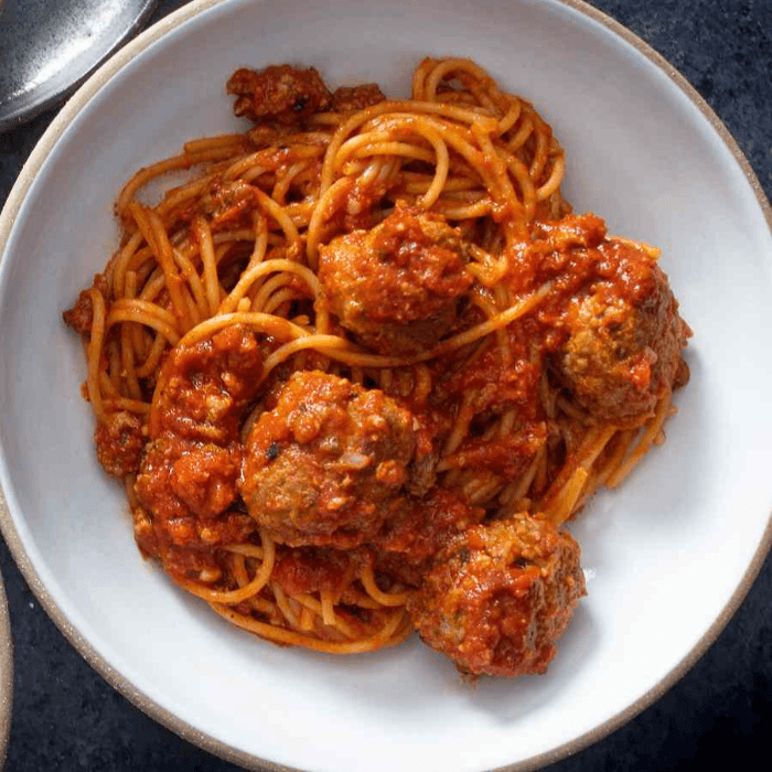Lunch Spaghetti Meatballs