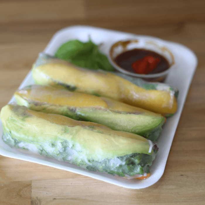Avocado and Mango Bánh Mì Rolls (Vegetarian)(Gluten Free).