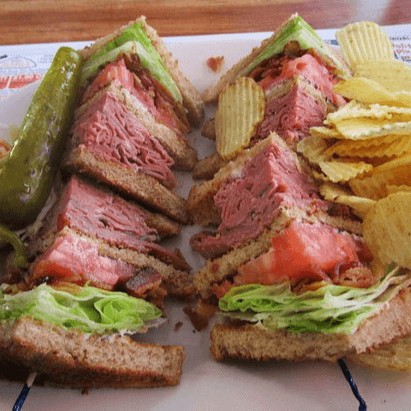Roast Beef Club Sandwich