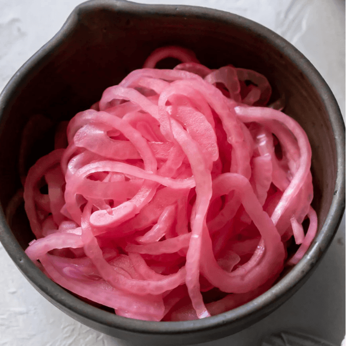 Picked Red Onions Salsa