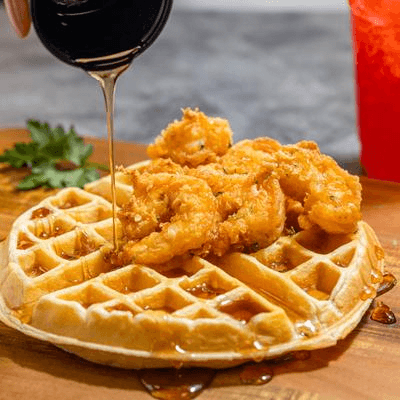Signature Southern Shrimp & Waffles