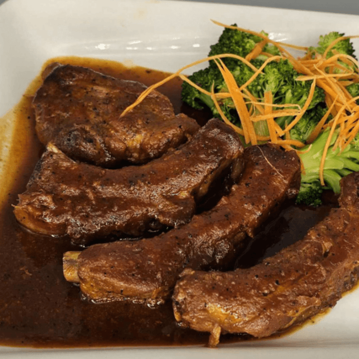 BBQ Pork Back Ribs.
