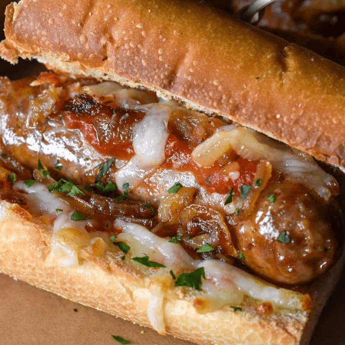 Double Italian Sausage Sandwich