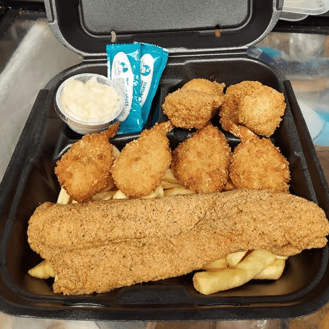Fish & Shrimp Basket with French Fries