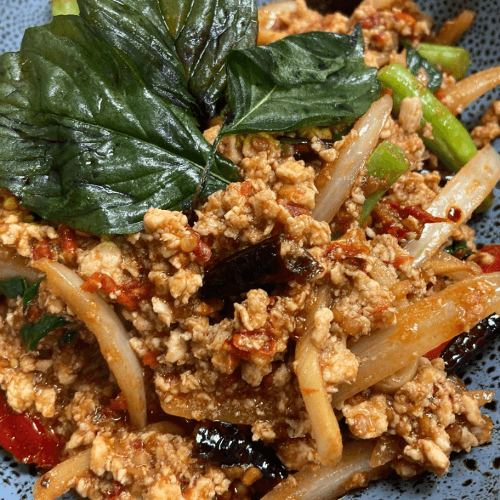 Spicy Basil (Pad Kra Pow) Boxed Lunch🌶️