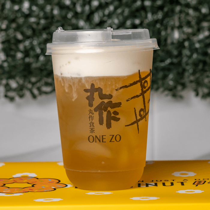 Milk Foam Green Tea.