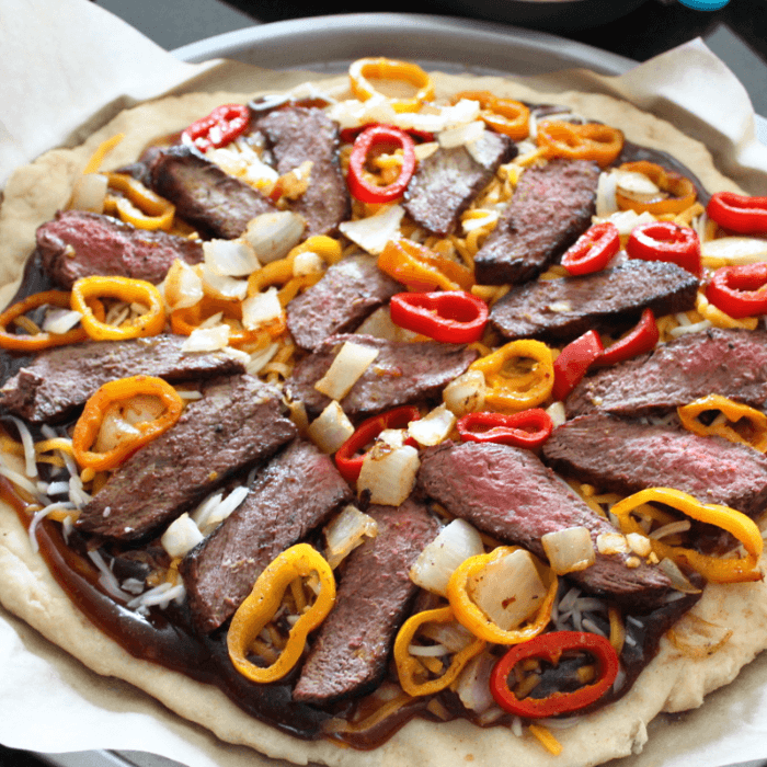 Steak & Peppers Pizza (Medium 14")